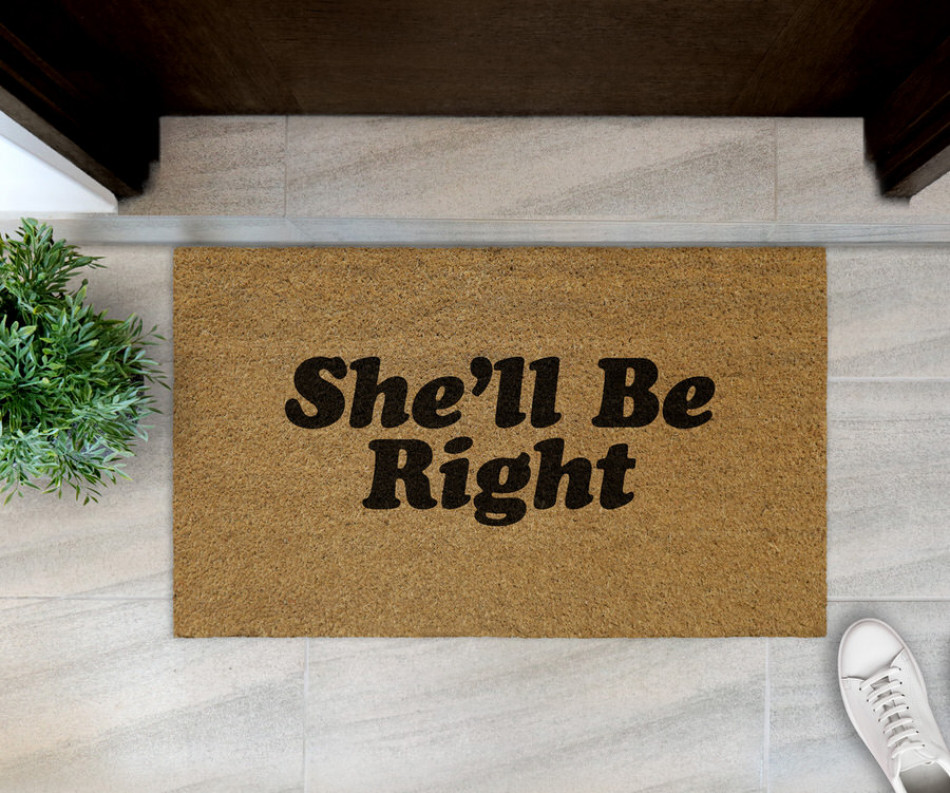 'She'll Be Right' Aussie Slang Doormat 75x45cm